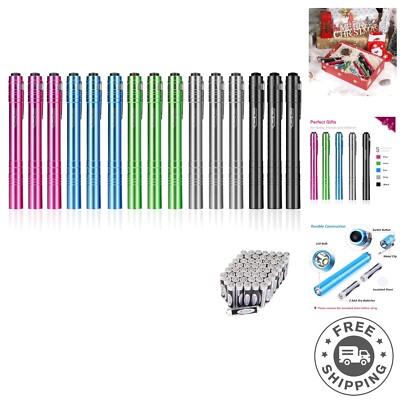 Durable Super Bright 15-Pack LED Pocket Flashlights for Emergencies & Camping