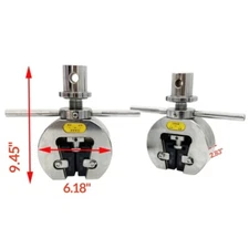 2 pcs Tensile Testing Wedge Grips Universal Tensile Strength Tester 100kN