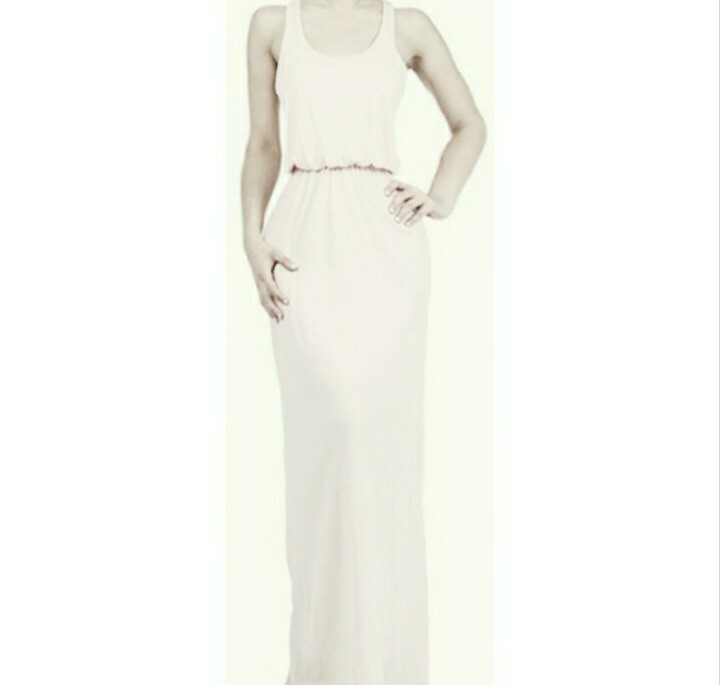 chinese dress ladies Shop White Maxi Dress - Maliyah Maxi Dress - Ivory main image 0