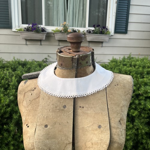 Simple 1950s Vintage Victorian Style Antique Edwardian Lace Collar Dress Trimmed - 第 1/8 張圖片