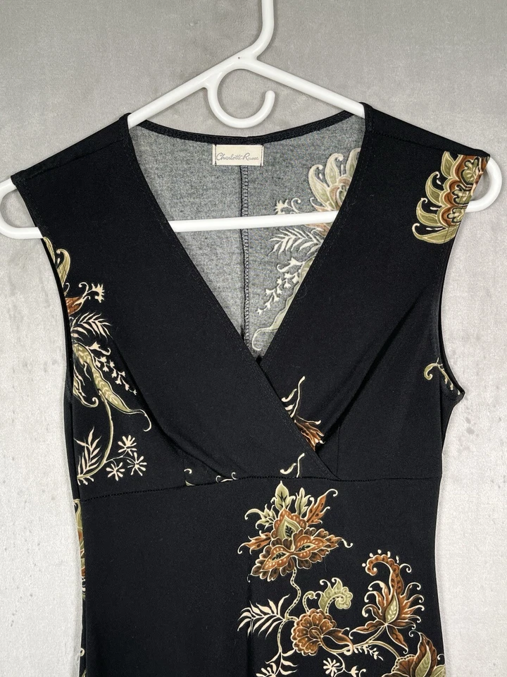 VTG Floral Midi Dress Y2K 90s Holiday Party Dinner Date Workwear Cocktail Size S - Image 2 of 4