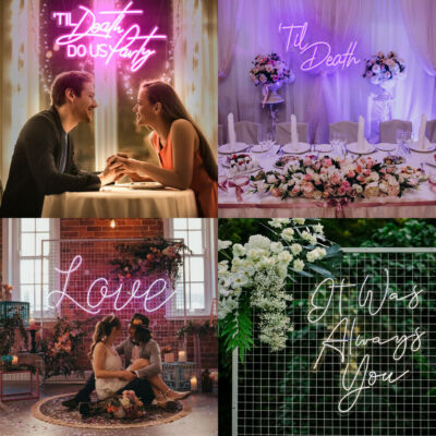 Personalised Custom Neon Signs High Quality Birthday Wedding Cafe Bar Wall Decor