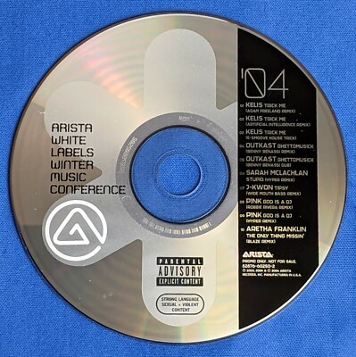 Aretha Franklin Kelis P!nk Outkast WMC CD Promo 10 Mixes E-Smoove Benny Benassi 
