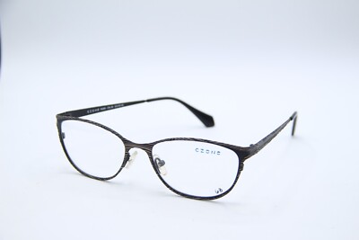 NEW CZONE P2205 COL. 90 BROWN GUNMETAL AUTHENTIC FRAMES EYEGLASSES 53-18