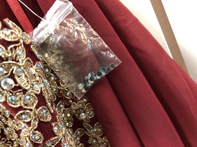 Fiesta Fashion, Women, Dress, Parties/cocktail, Red/gold,  Decorated,Long,SizeL.: | eBay