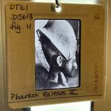 Egyptian Pharaoh Ramses II Vintage 35mm Slide Art Keychain 271