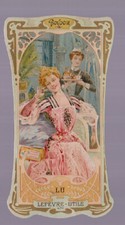 LEFEVRE-UTILE ART NOUVEAU DIE-CUT TRADE CARD ca 1910 - # BOUDOIR BISCUITS