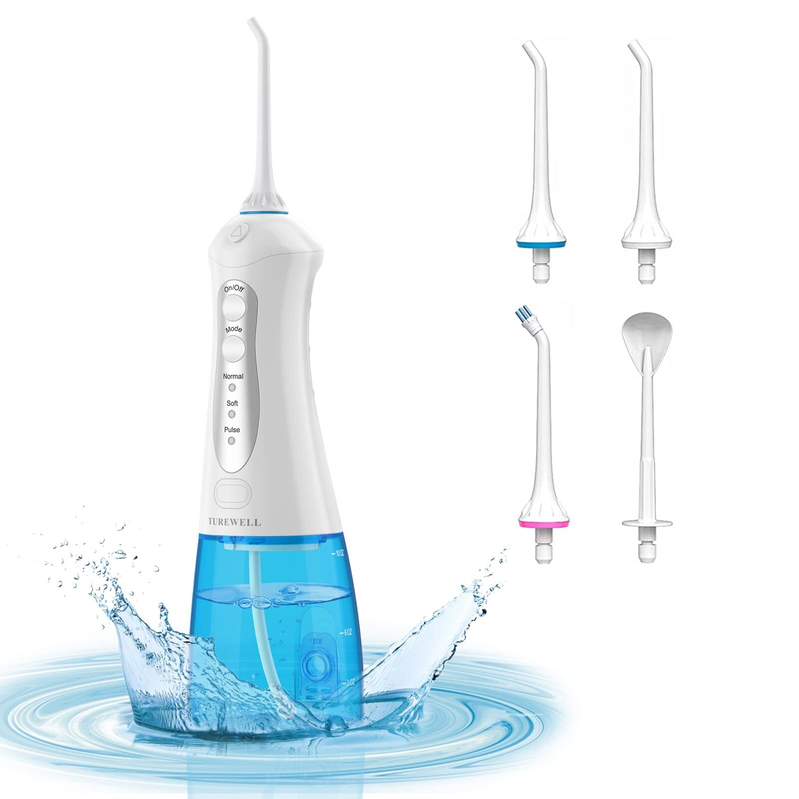 TUREWELL Idropulsore Dentale Portatile, Irrigatore Dentale Professionale (I2P)