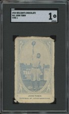 1922 NEILSON'S CHOCOLATE JOHN TOBIN 2 POOR V61 TYPE 1 SGC 1 ST. LOUIS BROWNS