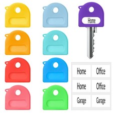27 PCS Key Identifier Caps for House Keys, Colorful Key Head Protectors Flat ...
