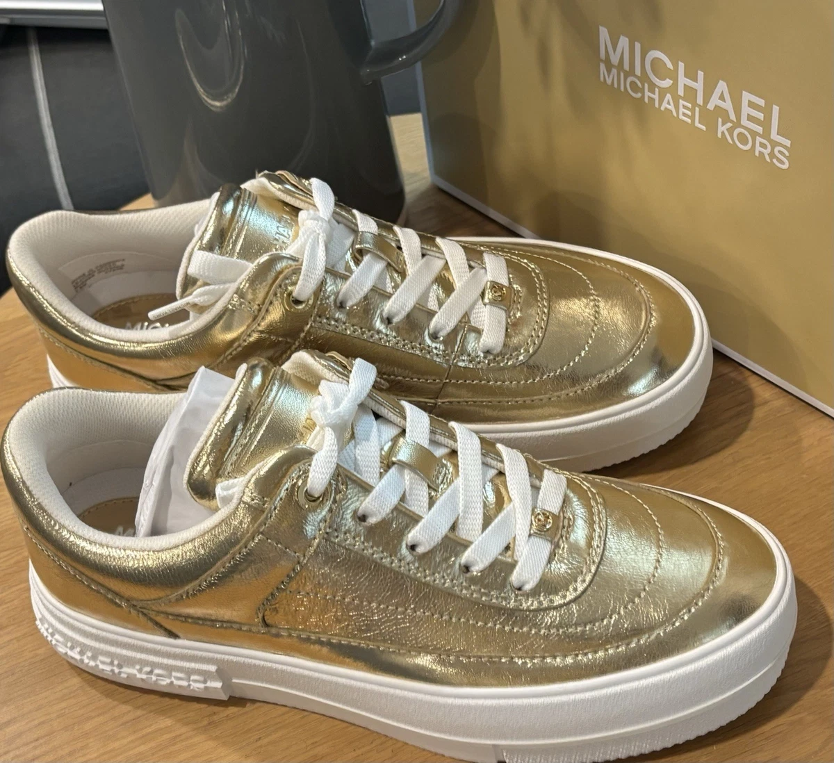 Michael Kors Gold Solid Athletic Shoes for Women for sale | eBay