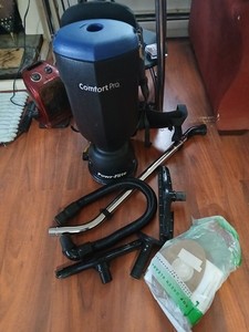 Powr-Flite BP6S Comfort Pro Vacuum Backpack 6qt Commercial 50' Cord accessories