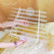 Crystal Soul Natural Quartz Crystal Harp 432hz with Stand and Box Customizable