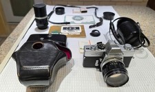Minolta SR-T 101 1966 12 accessories/pieces including camera, case, two lenses