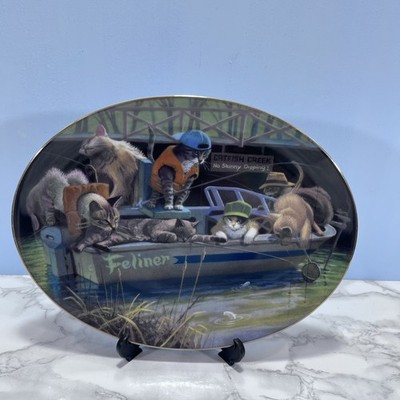 Vintage Franklin Mint ''Cat Fish Creek'' Limited Edition Dekoteller