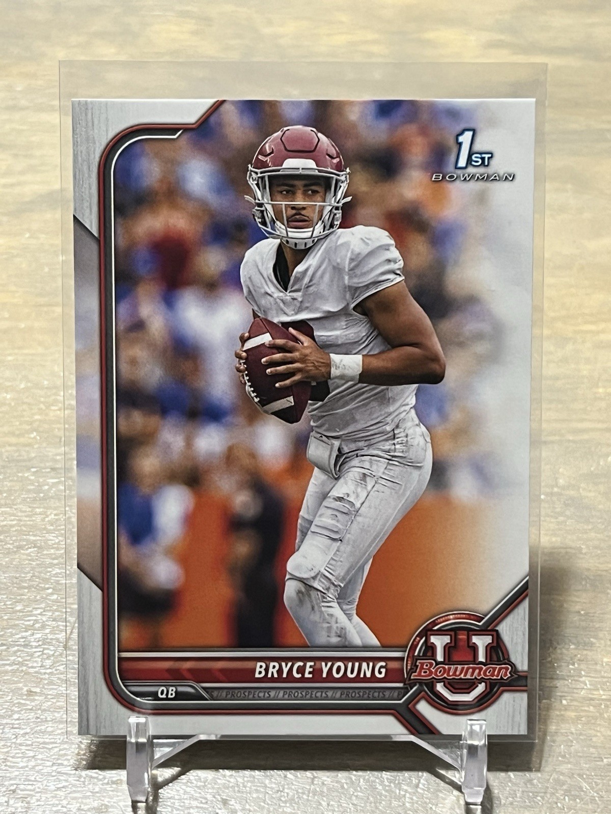 2021-22 Bowman University Bryce Young 1st Bowman #4 Alabama Carolina Panthers