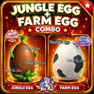   Jungle Egg + Farm Egg | Adopt Item Combo   Fast Delivery  