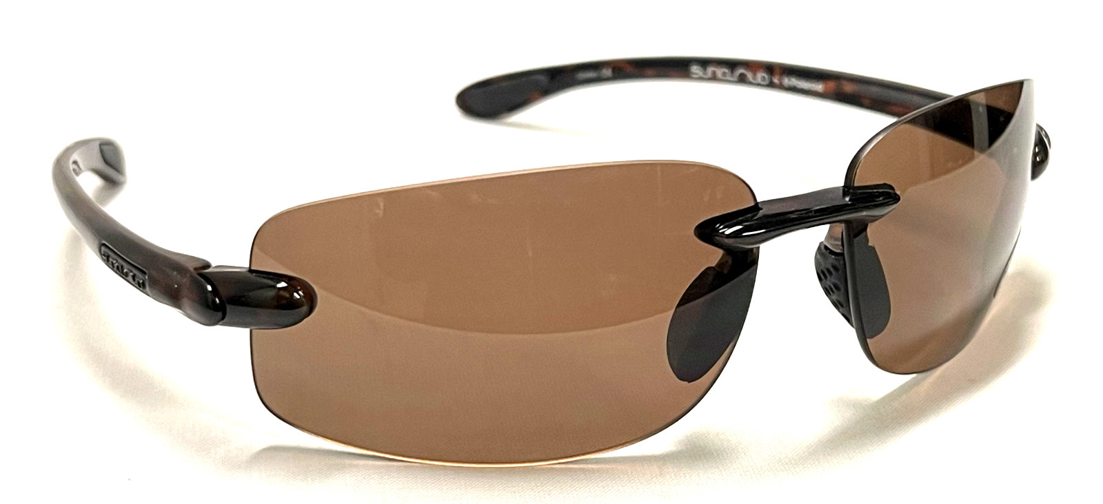 SUNCLOUD EXCURSION Brown Plastic Tortoise Rimless… - image 4