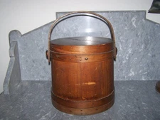 Extremely RARE Primitive Firkin, marked "Our Centennial Best 1776 - 1876"