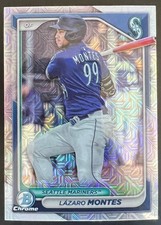 2024 Bowman Chrome LAZARO MONTES Mega Box Mojo Refractor #BCP-110 Mariners RC