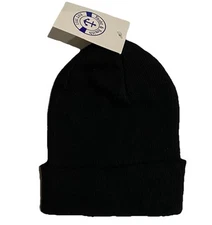Yacht & Smith Winter Beanies Hat Acrylic Black Skater Cold Weather Unisex