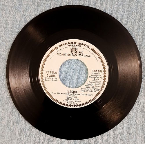 1967 Petula Clark - Imagine- Warner Bros PRO 261 PROMO Pop Soundtrack 7" NM- - Picture 2 of 3