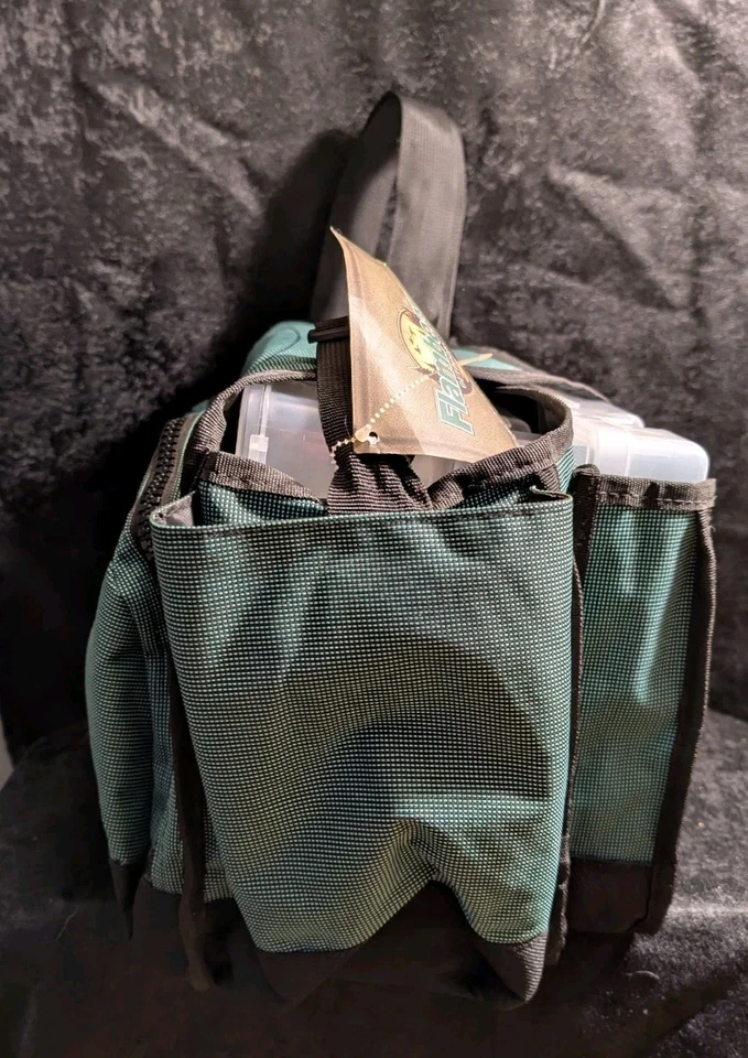 Caja de aparejos de transporte lateral blando vintage Kwik Draw 7501ST usada sin usar Foto 2 de 4