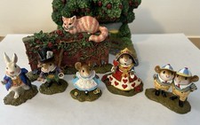 Wee Forest Folk AIW Set of 6 Alice In Wonderland Limited Ed Mint Retired