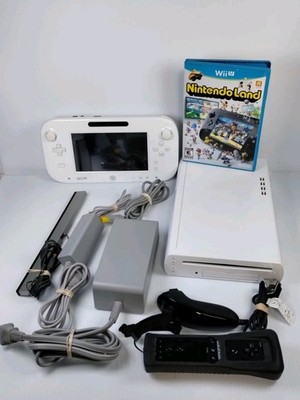 Nintendo Wii U  8GB Handheld System White  - TESTED - 3rd Party Remote - Game