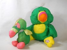 Fisher Price Puffalump colorful nylon Toucan plush baby Toucan bird 1987 vnt.