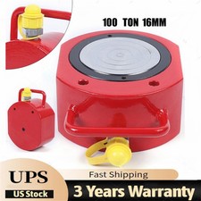 100 Ton Hydraulic Cylinder Jack 200cc Stroke Ram Low Profile Flat Lift Cylinder