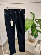 Pantalón vaquero negro de corte recto Talla ...