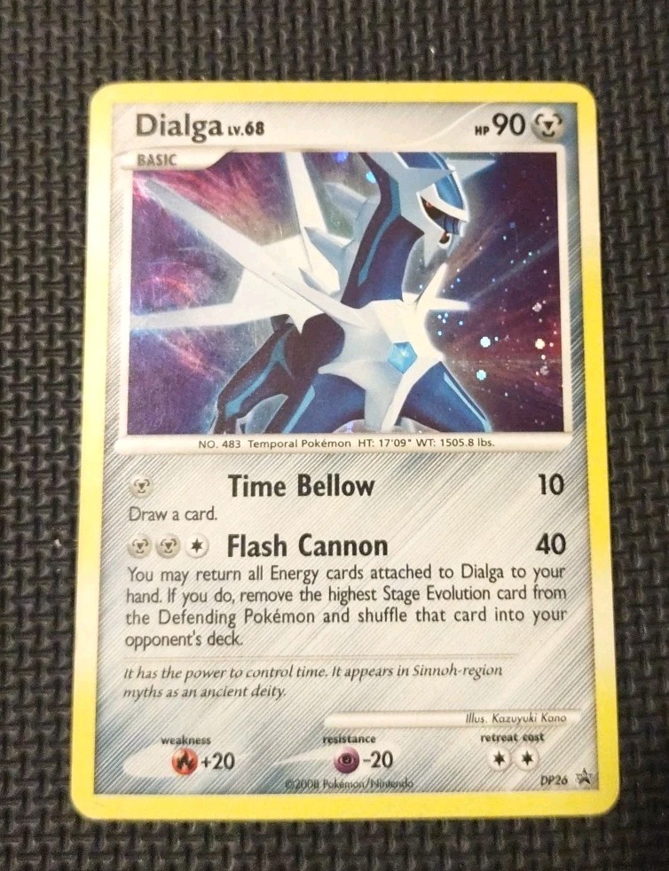 Pokemon Dialga LV. 68 DP26 Holo Black Star Promo