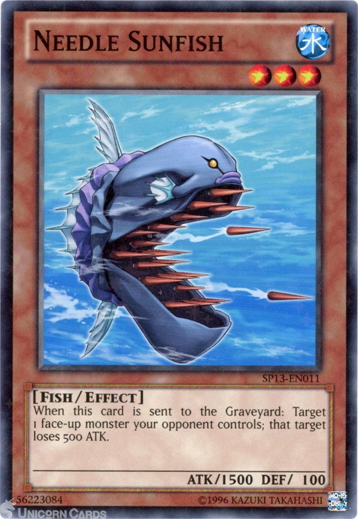 SP13-EN011 Needle Sunfish : Starfoil Rare UNL Edition Mint YuGiOh Card
