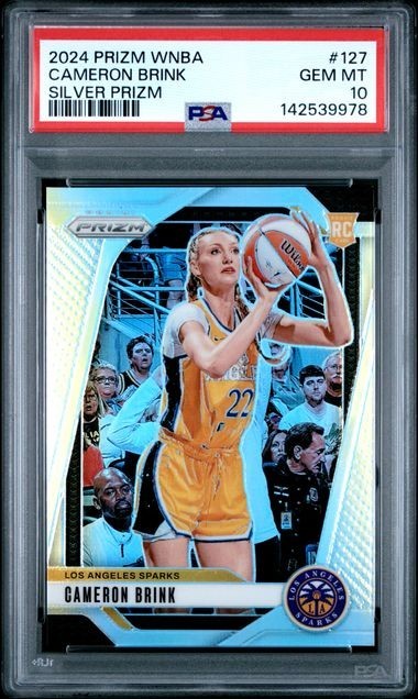 🔥🔥🔥PSA 10🔥🔥🔥2024 Prizm WNBA CAMERON BRINK Silver Prizm Rookie Card #127 view 1