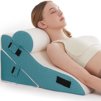 Bed Wedge Pillow for Sleep Apnea - 3PCS 10Inches Wedge Pillow for Acid Reflux Re