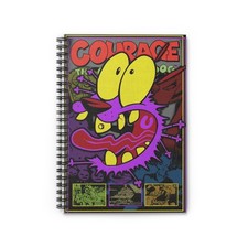 Courage Cartoon Spiral Notebook - Perfect for Fans, Gifts, Journaling, ... 