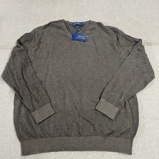 Polo Ralph Lauren Men  s Pima Cotton Crewneck Sweater Brown Size L NWT