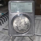 1884 MORGAN SILVER DOLLAR PCGS MS63 OLD GREEN HOLDER RATTLER OGH!!