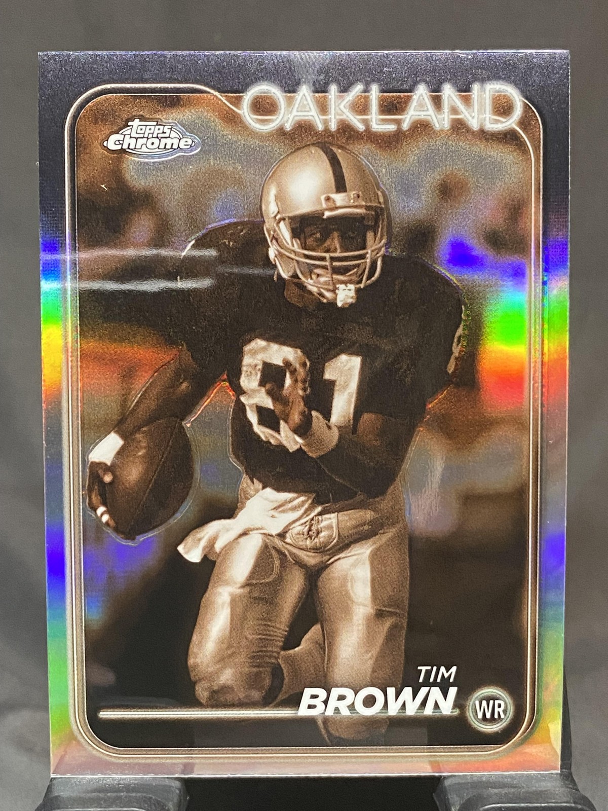 2024 Topps Chrome #151 Tim Brown Sepia Refractor