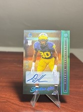 2022 Panini Luminance 4/25 Green Auto Daxton Hill RC Rookie #147 Bengals