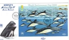 2000 JERSEY - MARINE LIFE IV MINI-SHEET USA STAMP EXPO FDC FROM COLLECTION V43