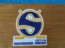 Minnesota Fighting Saints WHA large crest, rare, vintage