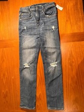 NWT Gap Kids Jeans Denim Med Blue Flurry Boys Stretch Skinny XL 12 HUSKY
