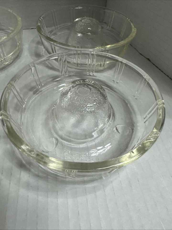 Juego de 8 moldes de gelatina para pastel Little Princess Glasbake Bundt años 40 vintage EE. UU. Foto 2 de 4