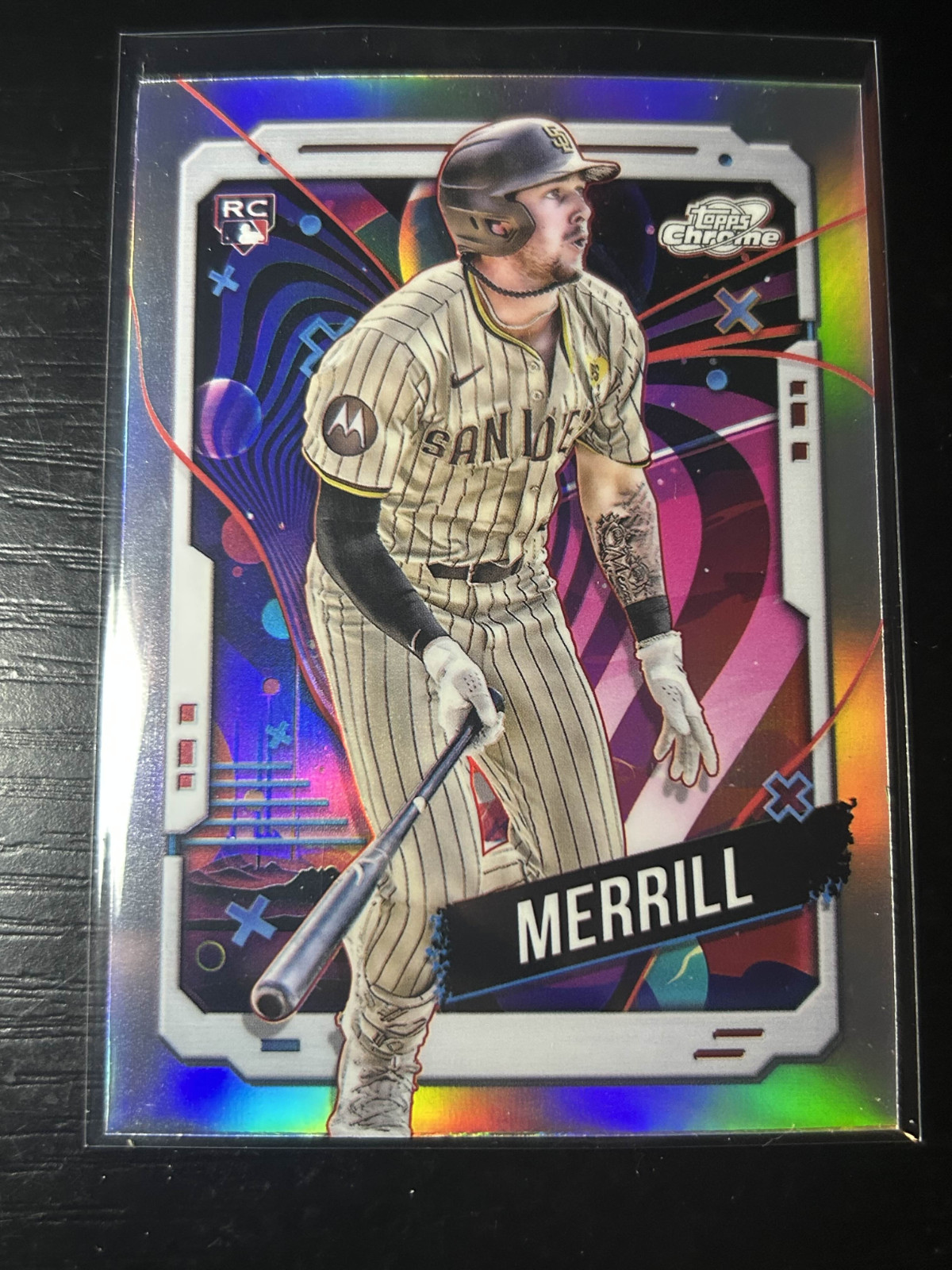 Jackson Merrill 2024 Topps Chrome Cosmic #194 Refractor SSP Rookie RC Padres