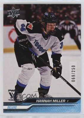 2024 Upper Deck PWHL 1st Edition Deluxe 69/250 Hannah Miller #4 Rookie RC b3q