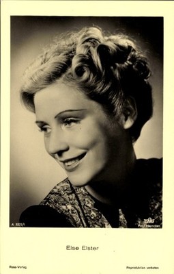 Postcard actress Else Elster, portrait, Ross a 3375 1, Tobis,... - 11534217