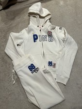 Victoria  s Secret PINK Sweatsuit Women  s Size Medium White 1986