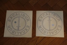 Excalibur I +II  Motorradanh&auml;nger Abziehbild ( 2 St&uuml;ck) Neu